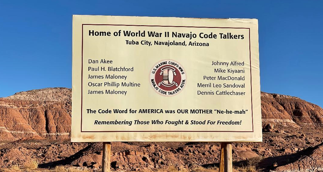 WWII Navajo Code Talkers Remembrance, Navajoland, Arizona